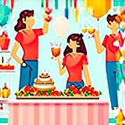 Який стиль організації свят у компанії друзів?